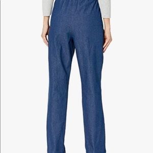 Denim rubber waisted pants never used but no tag